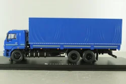 Камаз-65117 бортовой с тентом (поздний), синий, SSM1246, SSM 1:43 Уценка!