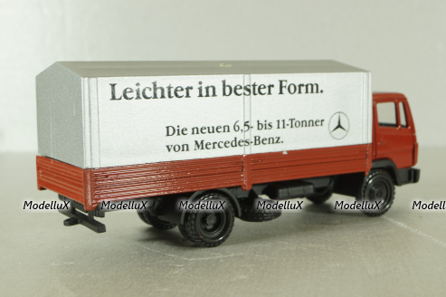 Mercedes 709-1114 truck, red, 249, NZG 1:50