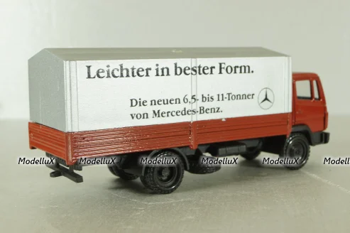 Mercedes 709-1114 truck, red, 249, NZG 1:50