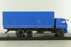 Камаз-65117 бортовой с тентом (поздний), синий, SSM1246, SSM 1:43 Уценка!