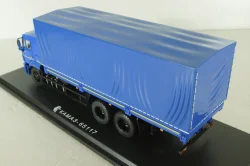 Камаз-65117 бортовой с тентом (поздний), синий, SSM1246, SSM 1:43 Уценка!