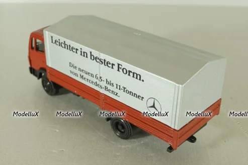 Mercedes 709-1114 truck, red, 249, NZG 1:50
