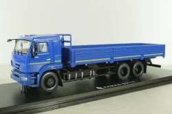 Камаз-65117 бортовой с тентом (поздний), синий, SSM1246, SSM 1:43 Уценка!
