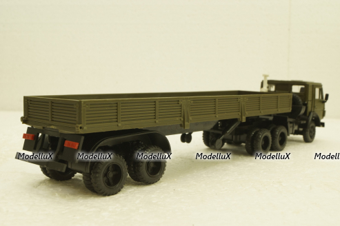 Камаз-5410, с полуприцепом, зеленый, Элекон 1:43