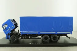 Камаз-65117 бортовой с тентом (поздний), синий, SSM1246, SSM 1:43 Уценка!