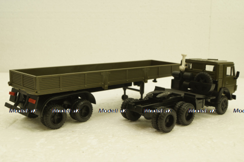 Камаз-5410, с полуприцепом, зеленый, Элекон 1:43