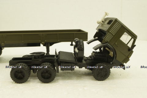 Камаз-5410, с полуприцепом, зеленый, Элекон 1:43