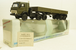 Камаз-5410, с полуприцепом, зеленый, Элекон 1:43