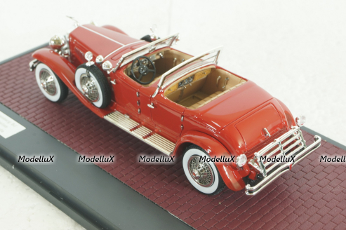 Duesenberg SJ 2583 J-548 Torpedo Pheaton Walker La Grande red 1929, MX40406-052, Matrix 1:43