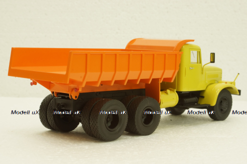 Краз-256 Б1, самосвал, оранжевый/желтый, SSM1025, SSM 1:43