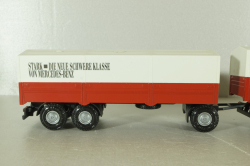 Mercedes 1729 truck, with trailer, red, 314, NZG 1:43