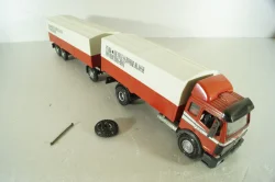 Mercedes 1729 truck, with trailer, red, 314, NZG 1:43