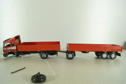 Mercedes 1729 truck, with trailer, red, 314, NZG 1:43