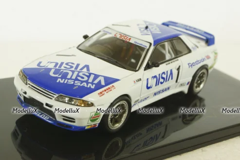 Nissan GT-R R32 Macau Guia Race Hasemi, white-blue, IXO 1:43
