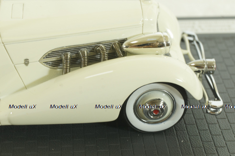 Duesenberg SJ 544-2570 Bohman & Schwartz Convertible Sedan white 1936, MX40406-041, Matrix 1:43