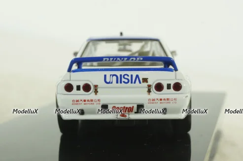Nissan GT-R R32 Macau Guia Race Hasemi, white-blue, IXO 1:43