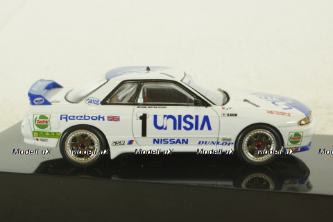 Nissan GT-R R32 Macau Guia Race Hasemi, white-blue, IXO 1:43