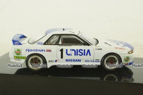 Nissan GT-R R32 Macau Guia Race Hasemi, white-blue, IXO 1:43