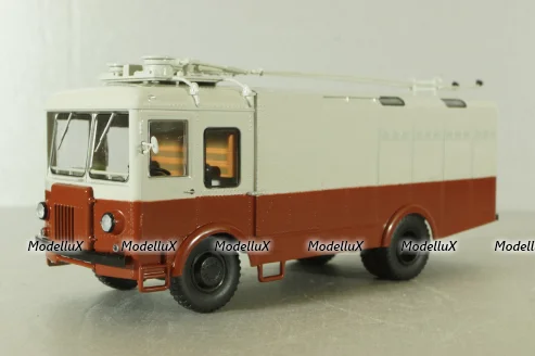 ТГ-3 грузовой троллейбус, красный/серый, 103731, Автоистория 1:43