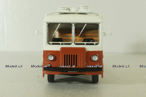 ТГ-3 грузовой троллейбус, красный/серый, 103731, Автоистория 1:43