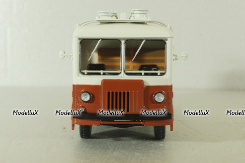 ТГ-3 грузовой троллейбус, красный/серый, 103731, Автоистория 1:43
