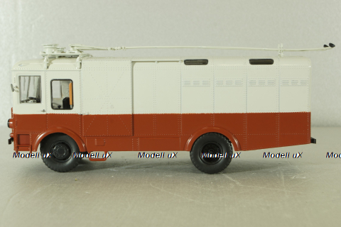 ТГ-3 грузовой троллейбус, красный/серый, 103731, Автоистория 1:43