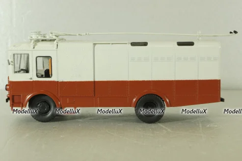 ТГ-3 грузовой троллейбус, красный/серый, 103731, Автоистория 1:43