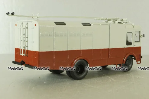 ТГ-3 грузовой троллейбус, красный/серый, 103731, Автоистория 1:43