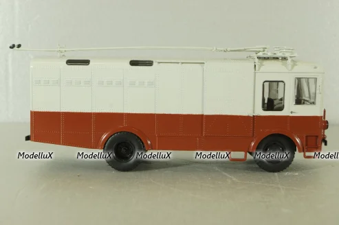 ТГ-3 грузовой троллейбус, красный/серый, 103731, Автоистория 1:43