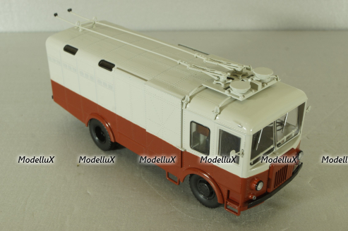 ТГ-3 грузовой троллейбус, красный/серый, 103731, Автоистория 1:43