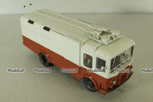 ТГ-3 грузовой троллейбус, красный/серый, 103731, Автоистория 1:43
