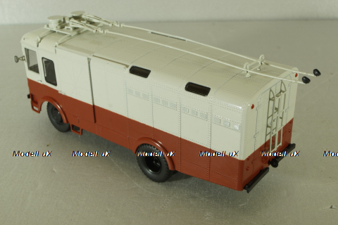ТГ-3 грузовой троллейбус, красный/серый, 103731, Автоистория 1:43