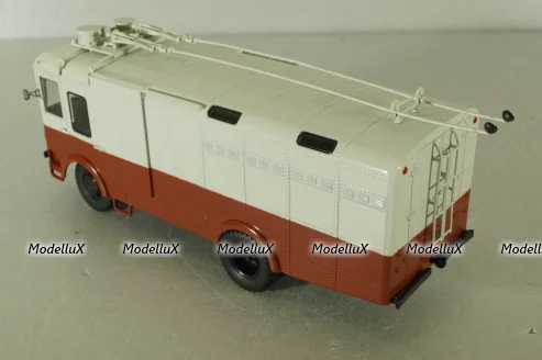 ТГ-3 грузовой троллейбус, красный/серый, 103731, Автоистория 1:43
