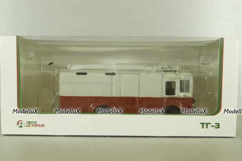 ТГ-3 грузовой троллейбус, красный/серый, 103731, Автоистория 1:43