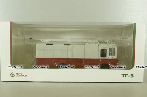 ТГ-3 грузовой троллейбус, красный/серый, 103731, Автоистория 1:43