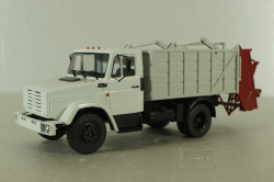 МКЗ-10 (4333) Мусоровоз на шасси Зил-4333, серый, 103375, Автоистория 1:43