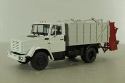 МКЗ-10 (4333) Мусоровоз на шасси Зил-4333, серый, 103375, Автоистория 1:43