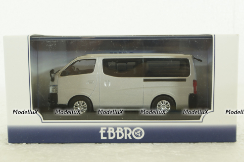 Nissan NV350 Caravan Van DX, silver, 45595, Ebbro 1:43