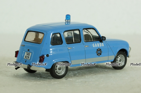 Renault 4L Garda Полиция Ирландии, Полицейские машины мира №76 DeAgostini, 1:43 ( без журнала)