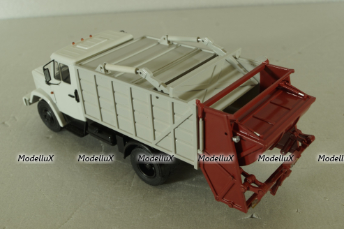 МКЗ-10 (4333) Мусоровоз на шасси Зил-4333, серый, 103375, Автоистория 1:43