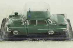 Opel Kapitan, Police Germany 1960, green, Полицейские машины мира №6, Deagostini 1:43