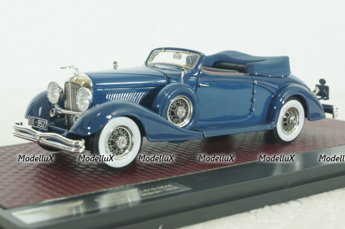 Duesenberg J-519-2548 Cabrio D leteren 1935, blue, MX40406-081, Matrix 1:43