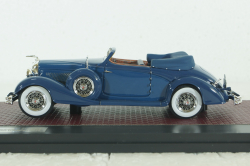 Duesenberg J-519-2548 Cabrio D leteren 1935, blue, MX40406-081, Matrix 1:43
