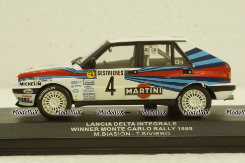 Lancia Delta Integrale , winner monte carlo, 1989, SCR002, IXO 1:43