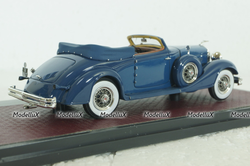 Duesenberg J-519-2548 Cabrio D leteren 1935, blue, MX40406-081, Matrix 1:43