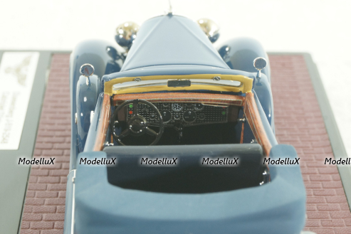 Duesenberg J-519-2548 Cabrio D leteren 1935, blue, MX40406-081, Matrix 1:43