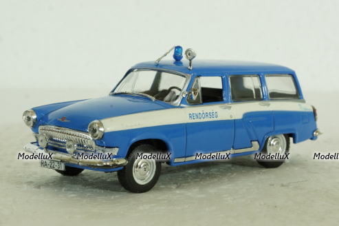Газ-М22 Волга, Police Hungary 1961, blue, Полицейские Машины Мира №34, 1:43