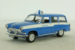 Газ-М22 Волга, Police Hungary 1961, blue, Полицейские Машины Мира №34, 1:43