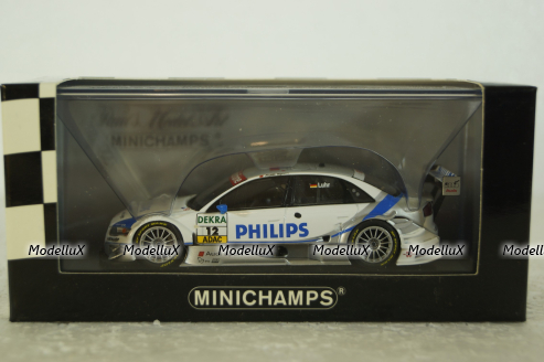 Audi A4 PHILIPS, Lucas Luhr, Audi Sport Team Rosberg, DTM 2007, Minichamps 1:43