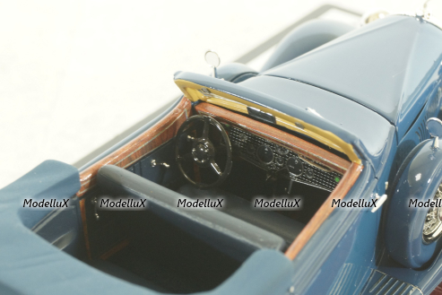 Duesenberg J-519-2548 Cabrio D leteren 1935, blue, MX40406-081, Matrix 1:43